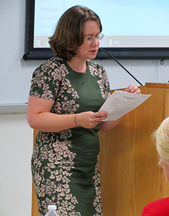 Dr. Megan Hamm speaking